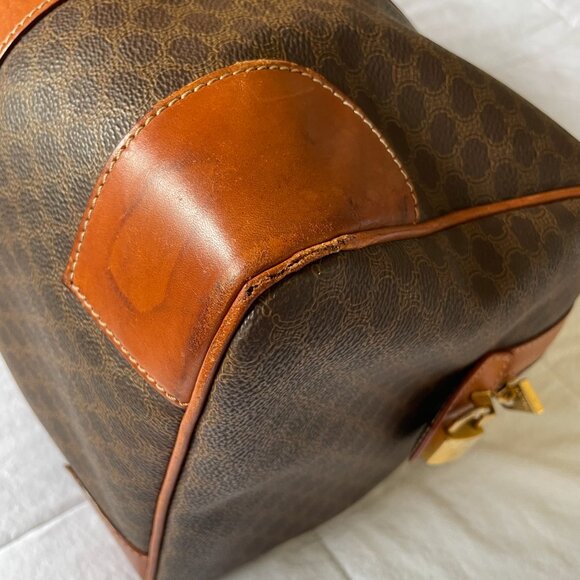 [SOLD] Authentic Céline Brown Coated Canvas Macadam Boston Bag - Picture 7 of 16